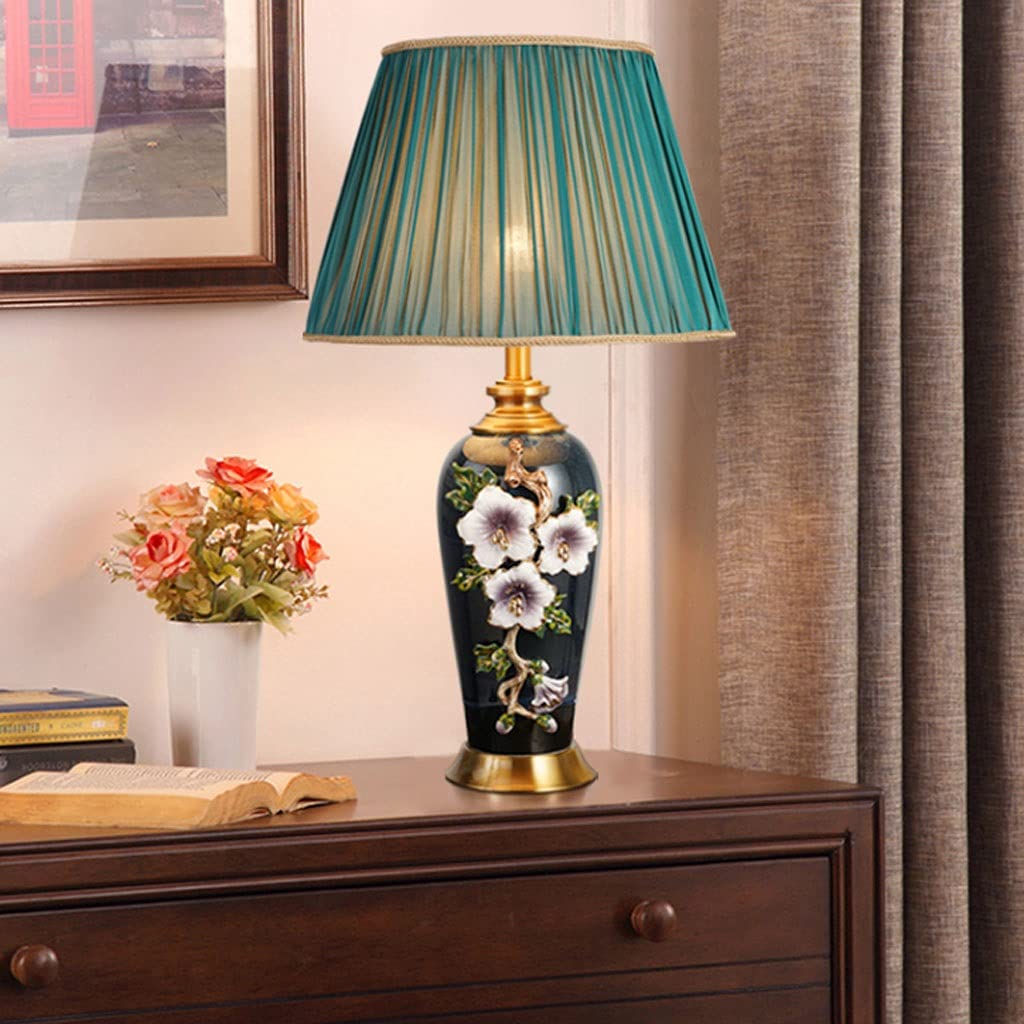 Lámpara de mesa Lampada da tavolo soggiorno decorazione ceramica lampada da comodino lampada da comodino a mano lampade da comodo adatta for camera da letto, soggiorno, caffetteria dormitorio y sala d