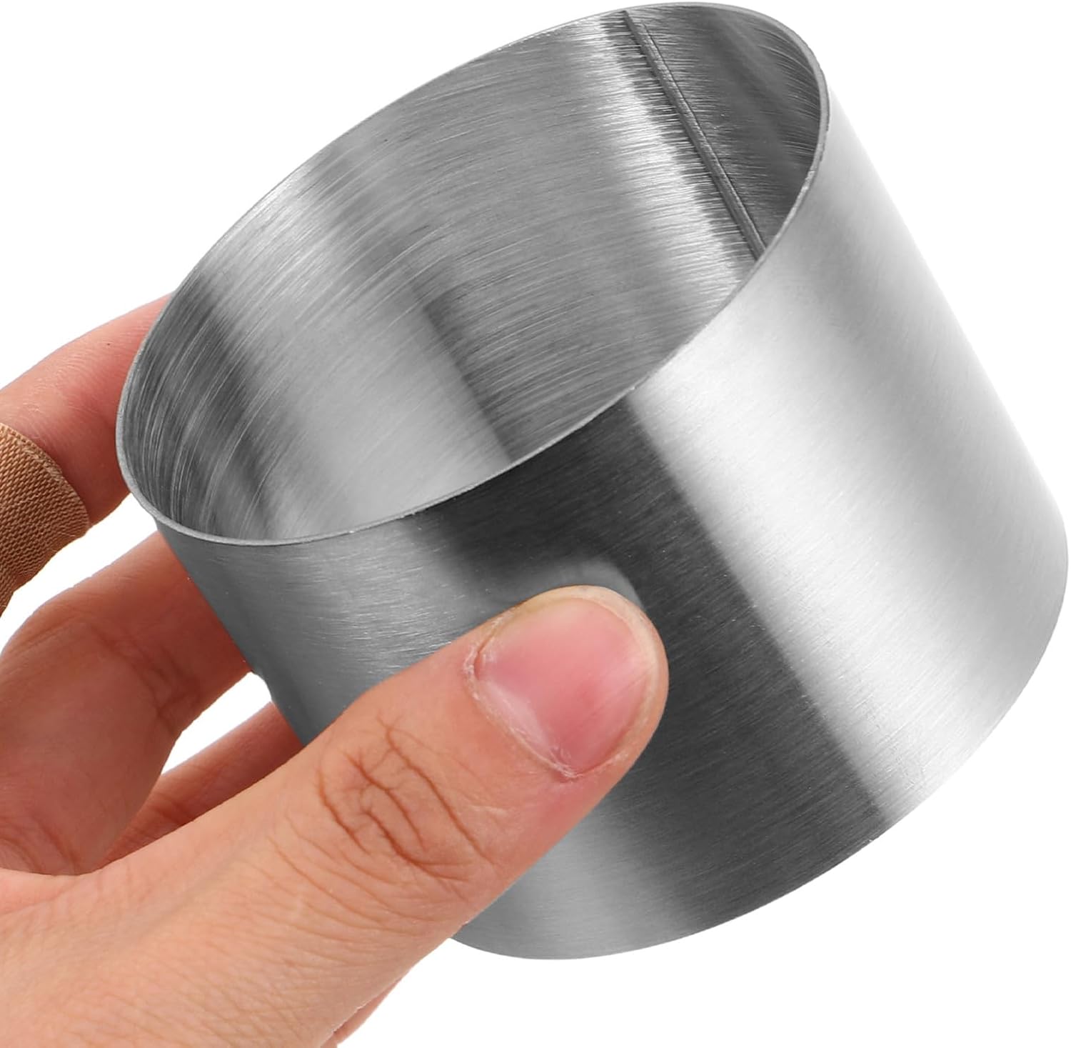 2pcs Shaping Mold with Pusher Stainless Steel Kitchen Tool