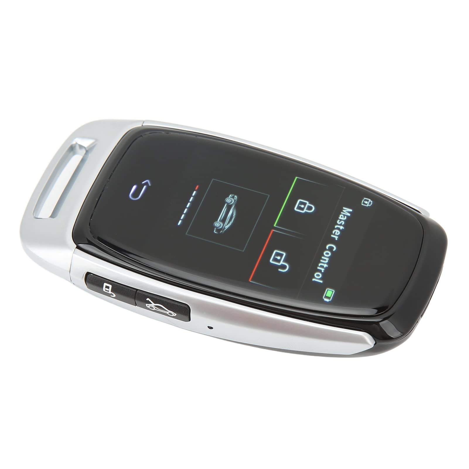 Aramox Car Modification Smart LCD Key Entrada sin Llave y Control Remoto para Todos los Modelos con un Botón de Inicio (Plata)