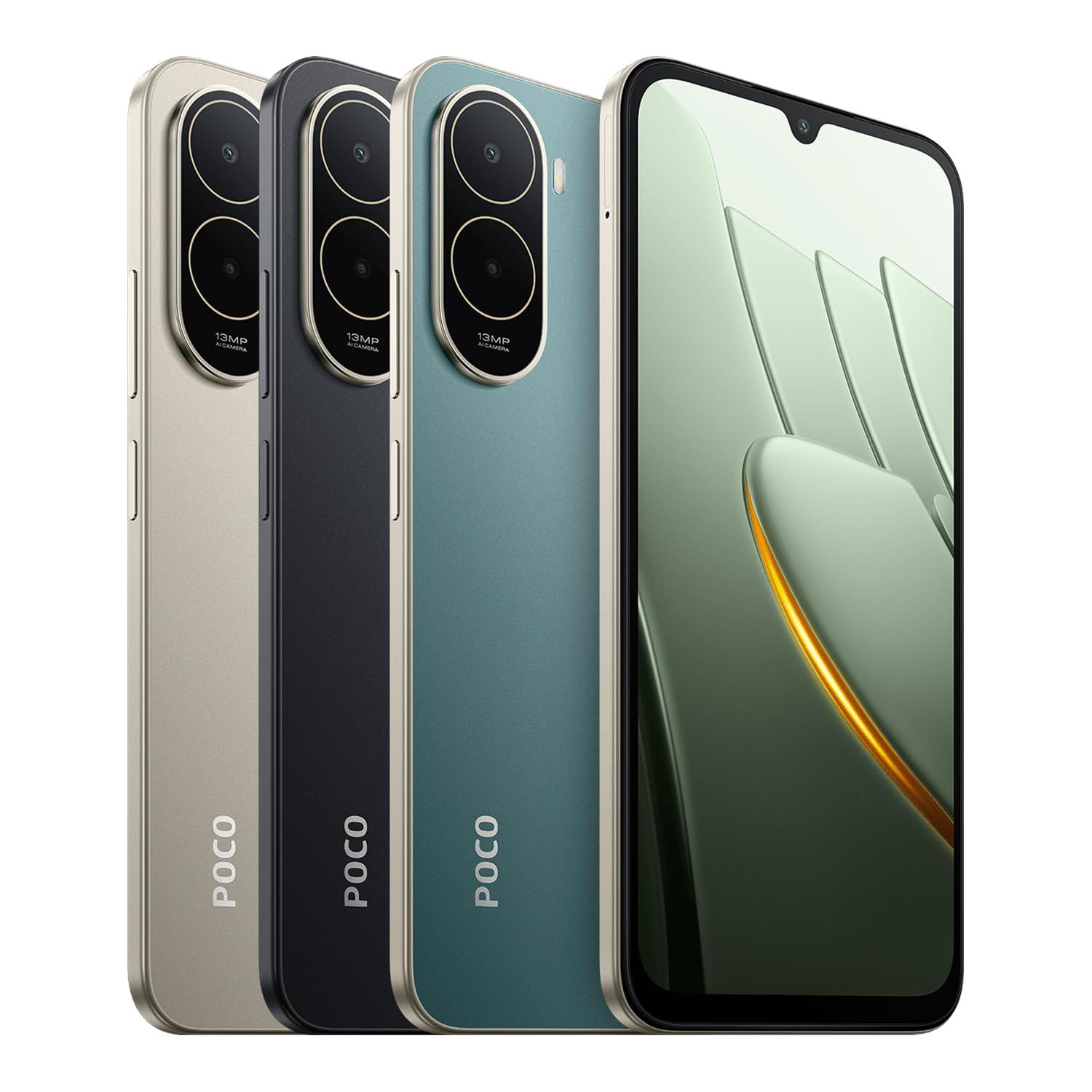 XIAOMI POCO C81 Pro Smartphone 4+256 GB Verde Batería de 6000 mAh | Pantalla inmersiva de 6,9", Teléfono con diseño elegante y refinado, Cámara dual AI de 13 MP, 1 año de garantía adicional