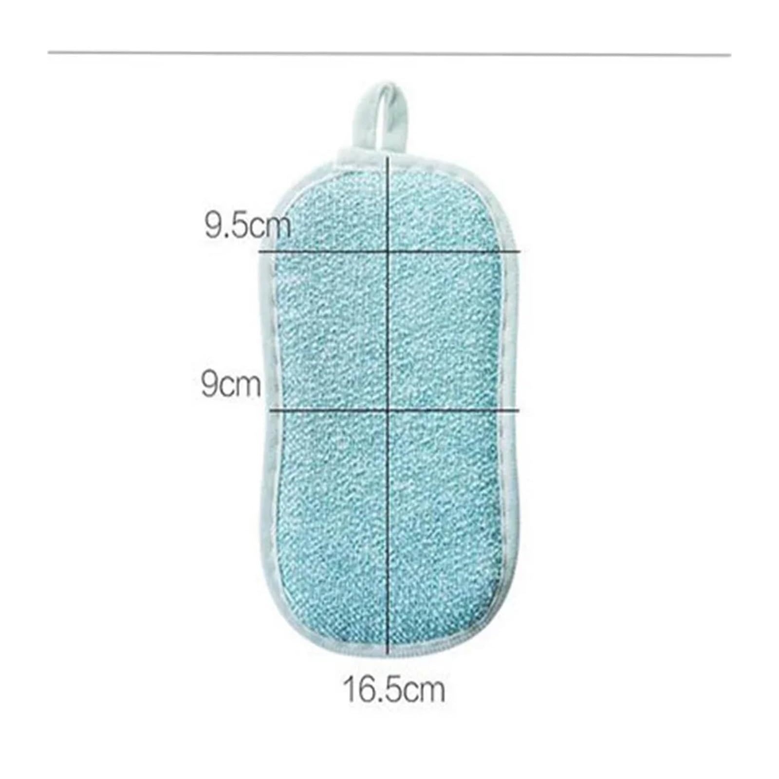 Éponge à Vaisselle Double Face, 5 pièces, Brosse de Lavage la, Casserole, Chiffon Propre, Tampon récurer Cuisine réutilisable, Outil Nettoyage Domicile()