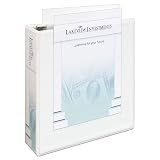 Avery Heavy-Duty View 3 Ring Binder, 3" One Touch Slant Rings, Holds 8.5" x 11" Paper, 1 White Binder (05604) – view 5