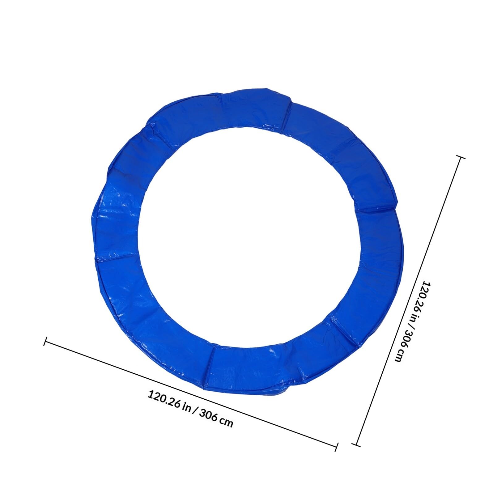 PRETYZOOM Tappetino di Sicurezza per Trampolino da Esterno 10 Piedi Imbottitura in Schiuma, Copertura di Ricambio Protettiva Resistente ai Raggi UV, Accessorio per Protezione Trampolini