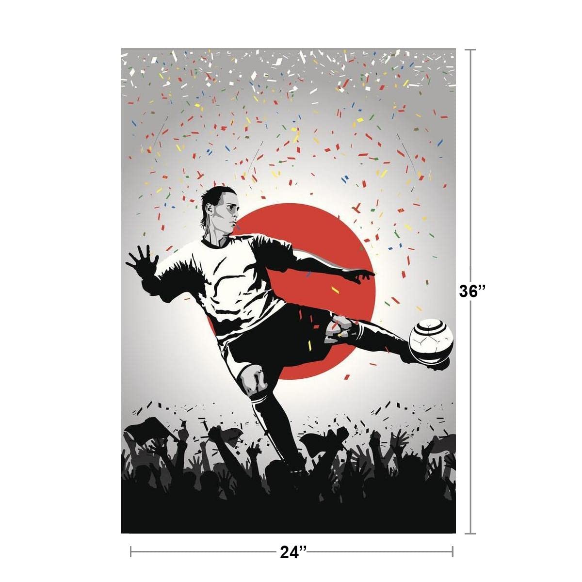 Amazon.com: Japan Soccer National Team Sports Cool Wall Art Print