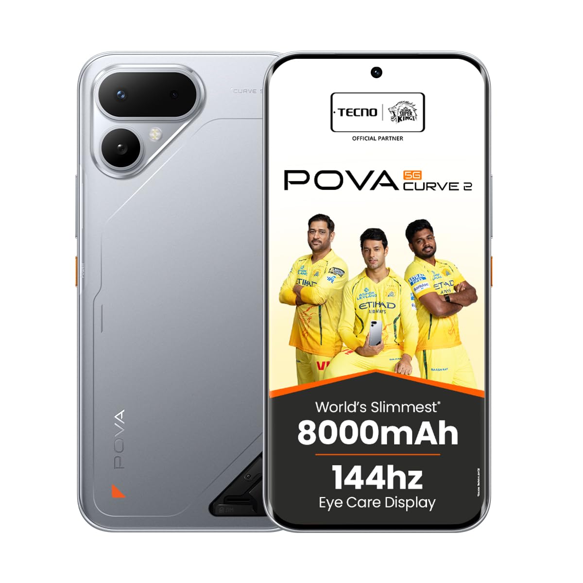 Tecno Pova Curve 2 5G 8GB RAM 128GB Silver Melting Silver