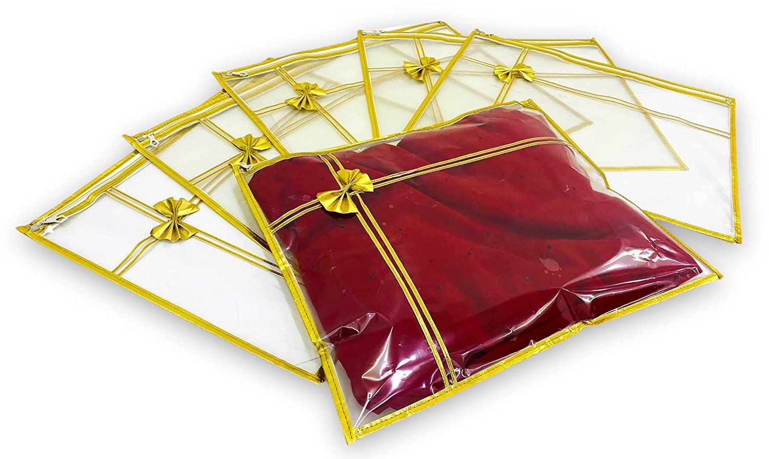 Trendifly Transparent Single Saree/Suit Packing 10 Piece Flower Saree Cover/Saree Bag Organizer for Wardrobe Storage or Gifting .(Pack of 10,PVC) (B0BHPB712C) Amazon Price History, Amazon Price Tracker
