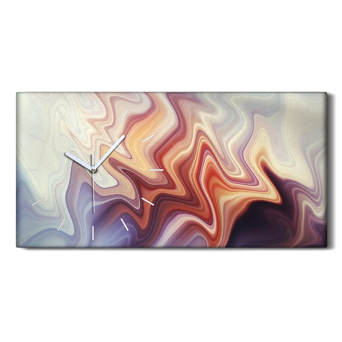 Art moderne abstrait avec l'horloge sur toile de 60x30cm pour décoration image salon