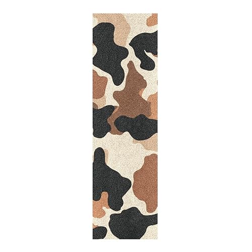 Vista 79 de Abstracto Negro Gris Geométrico Skateboard Grip Tape 33x9inch Papel de lija Longboard Scooter Griptape Diseño antideslizante y anti-desgarro