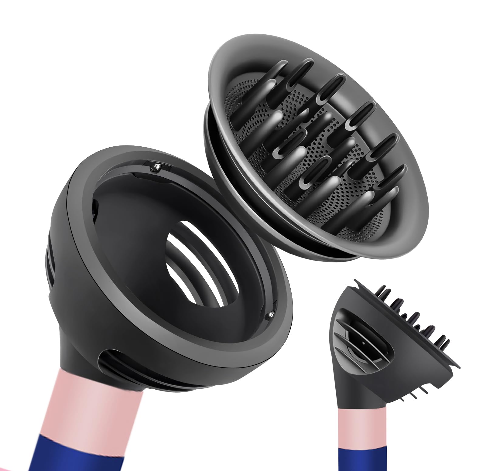 Wave Curl Diffuser for Dyson Airwrap, Dome and Diffuse Modes, Hair Diffuser Attachment for Fast Drying Wave Curly Thick Hair, Adding Volume and Define