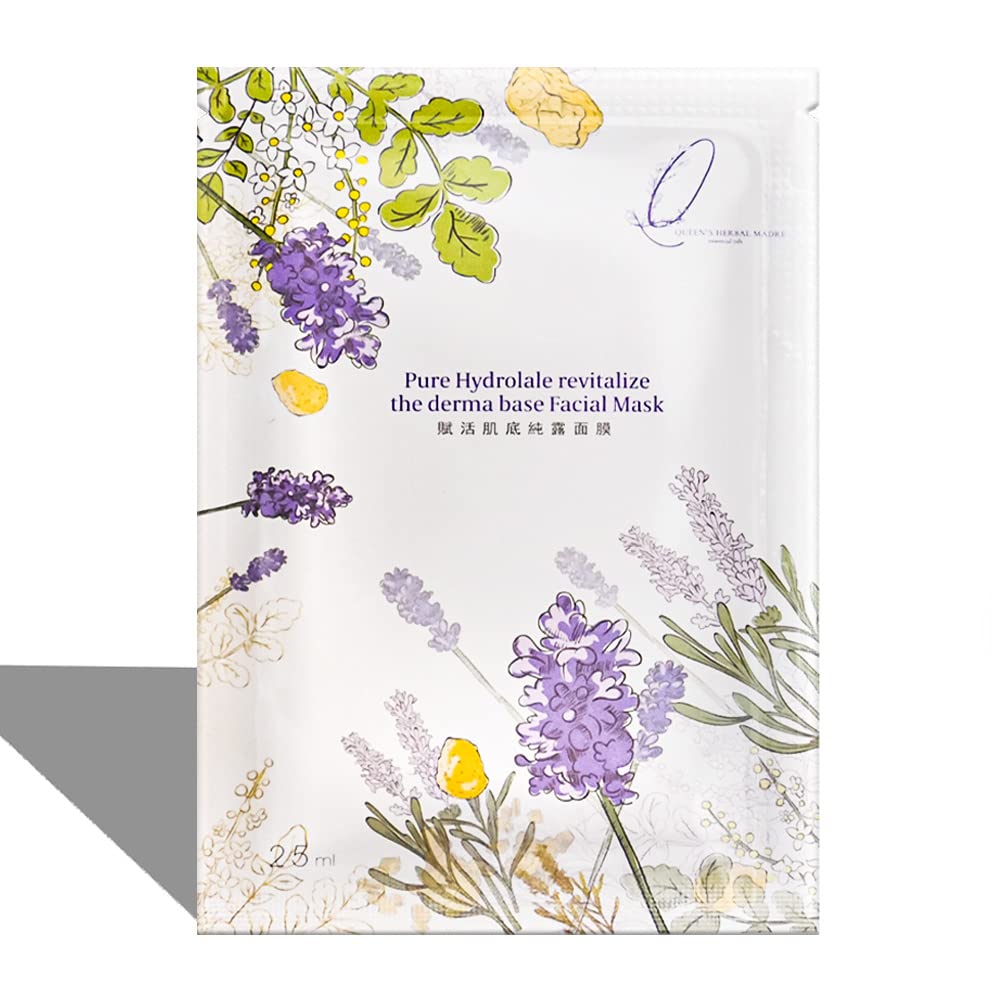 Queen’s Herbal Madre Sheet Mask for Skin Care, Hydrating Collagen Moisturizing & Beauty Facial Spa (Pack of 50)