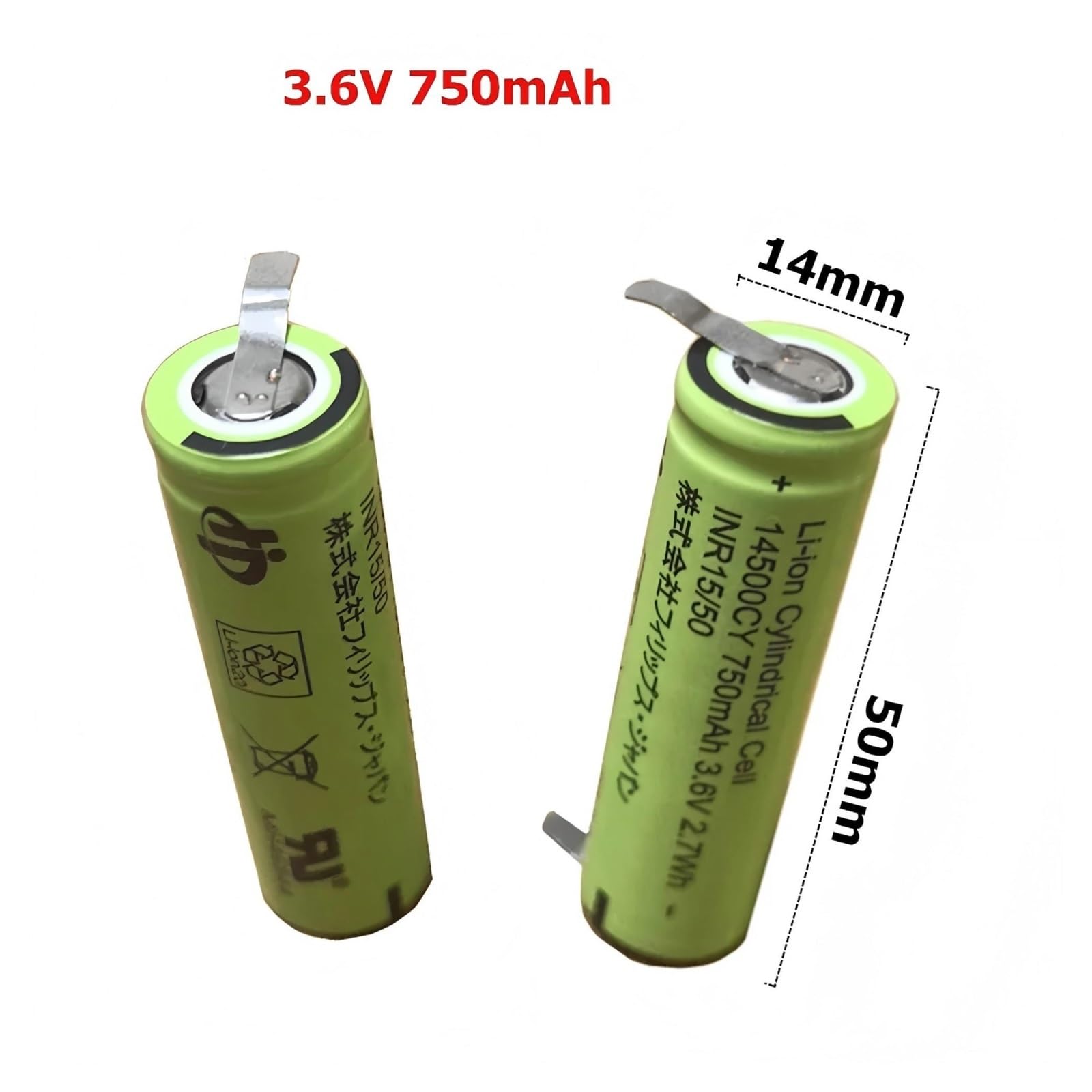 Amazon | 750mAh 3.6V 電動歯ブラシ交換用バッテリー - 互換品