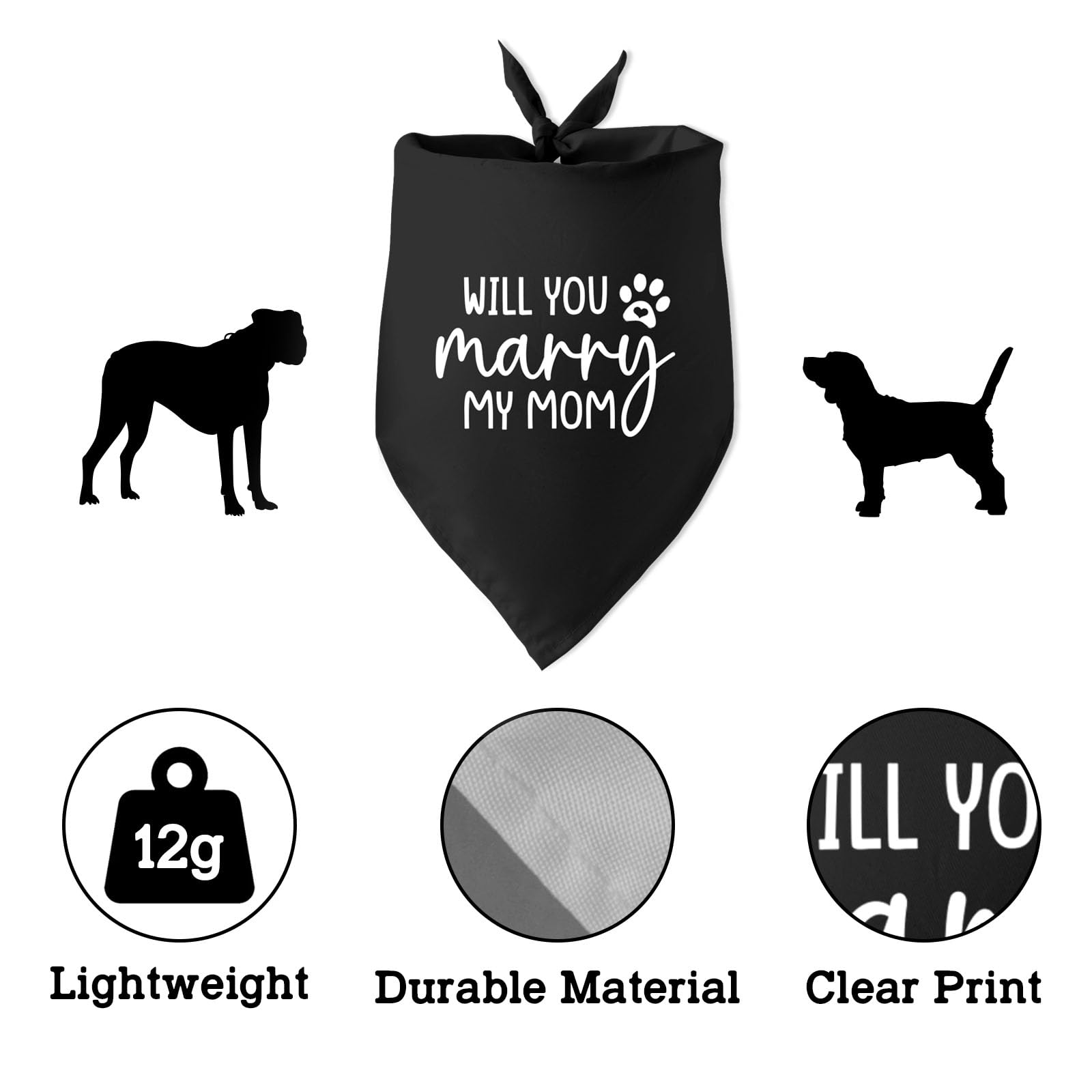 Hundehalstuch 'My Moms Are Getting Married' - Lustiges Hochzeitsgeschenk Für Hunde