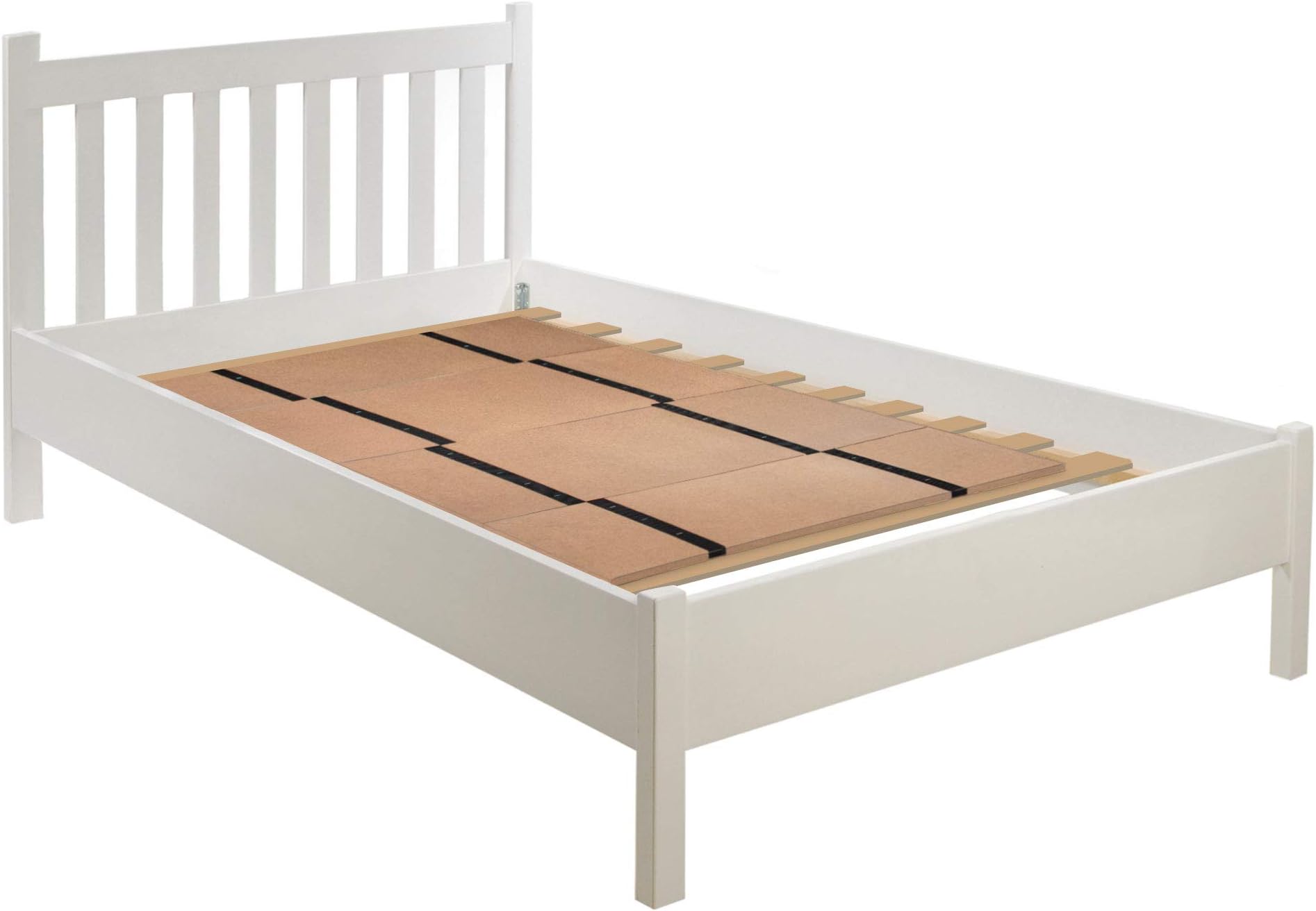 Foldable Box Spring, Bunkie Board and Bed Support Slats, No Assembly Needed, Full Size Bed Base, 60" x 48"