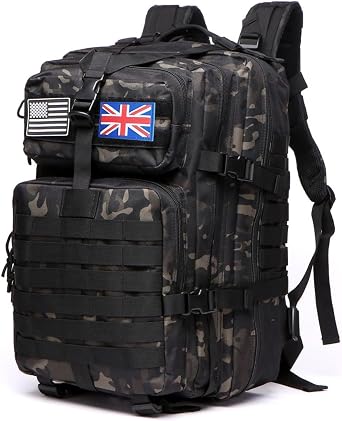 Thuram 50L Durable Nylon Waterproof Fishing Hunting Backpack Outdoor Military Rucksacks Tactical Sports Camping Hiking Bags