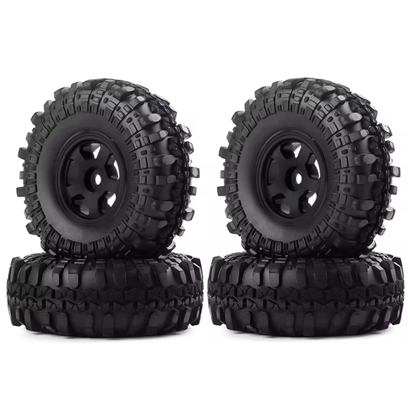 RC Pneus Jante Compatible avec Axial SCX24 Voiture sur Chenilles RC 1/24 Ensemble De 4 Jantes De Roue À Talon en Métal 1.0, Pneus, Pièces De Mise À Niveau, Accessoires