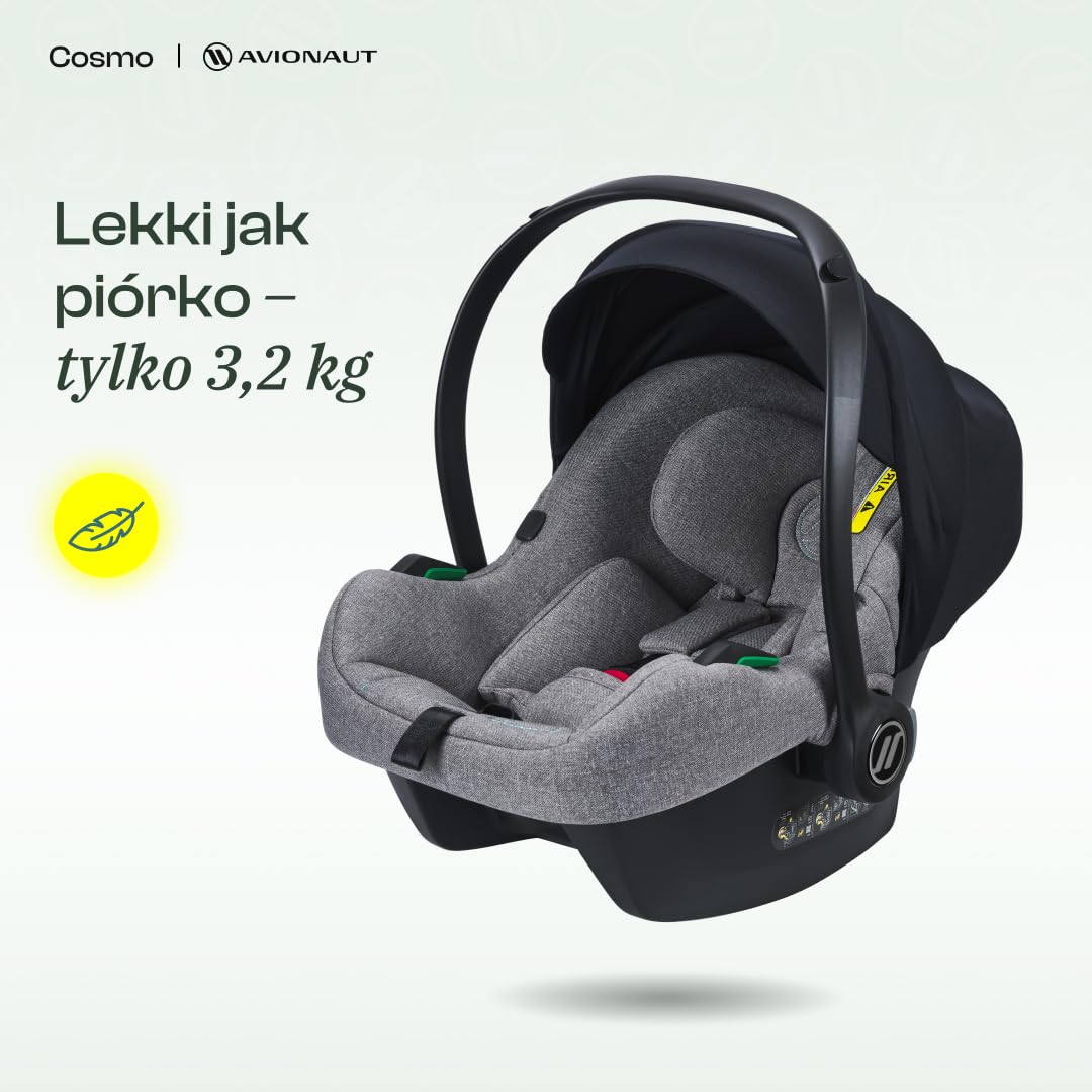 Fotelik Avionaut Cosmo Smart i-size (0-13 kg, 40-87 cm) lekki BESTSELLER