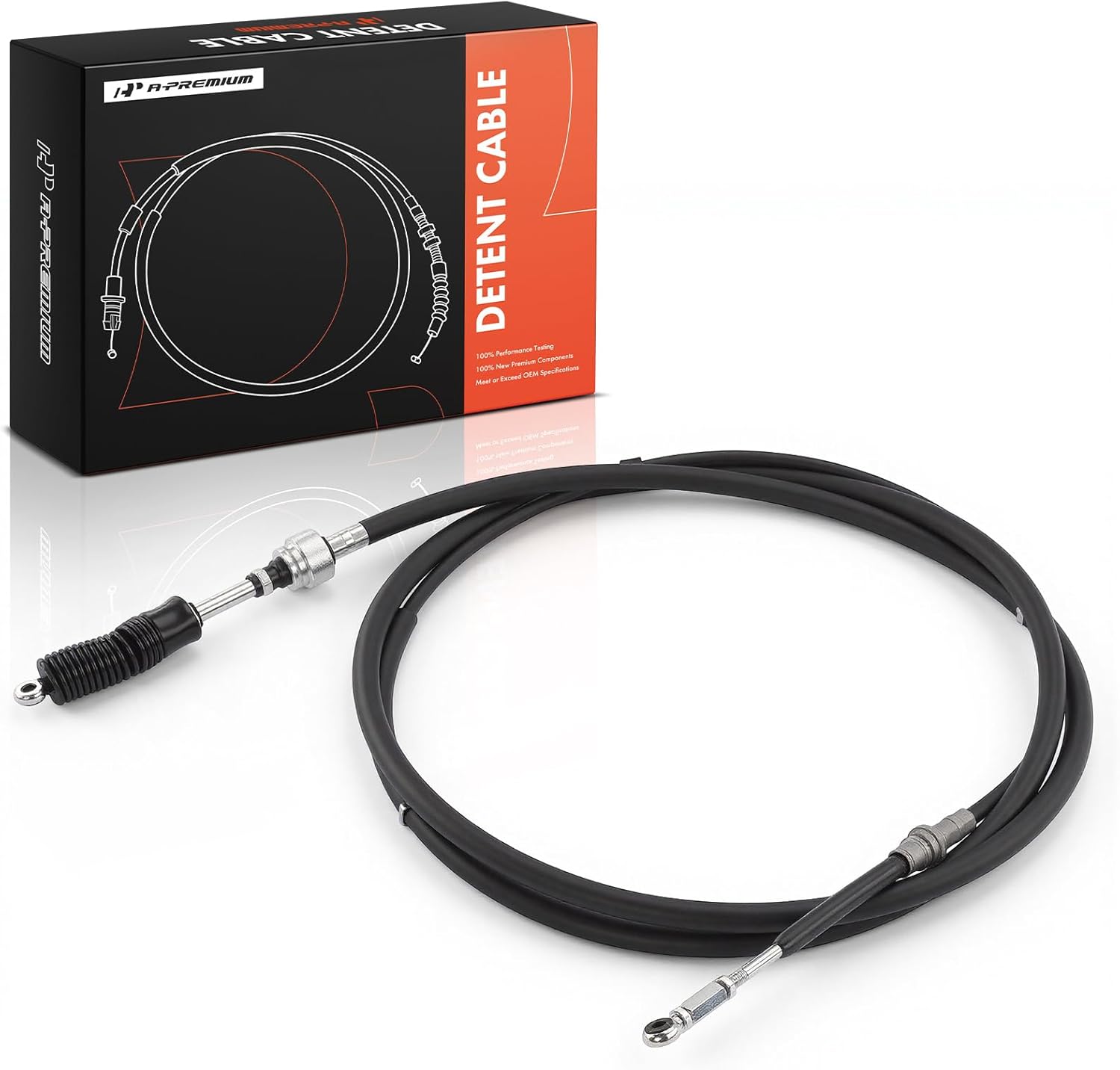 A-Premium 115.08 inch Automatic Transmission Detent Cable Compatible with Chevrolet W3500 W4500 W5500 Tiltmaster 1998-2003 & GMC W3500 W4500 W5500 Forward 1998-2003 & Isuzu NPR 1998-2003, NPR-HD