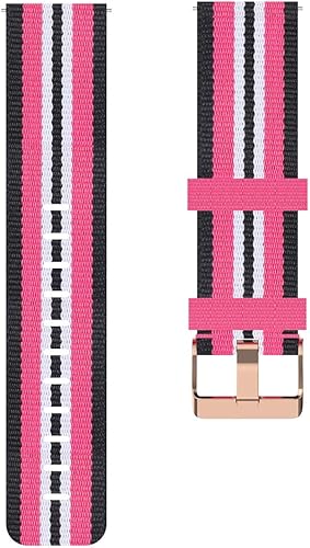 Miniatura 49 de Correa de reloj de liberación rápida de lona de 0.866 pulgadas compatible con Fossil Men's de 1.732 pulgadas Gen 6/Gen 5 Julianna, Q Amarillo,Negro