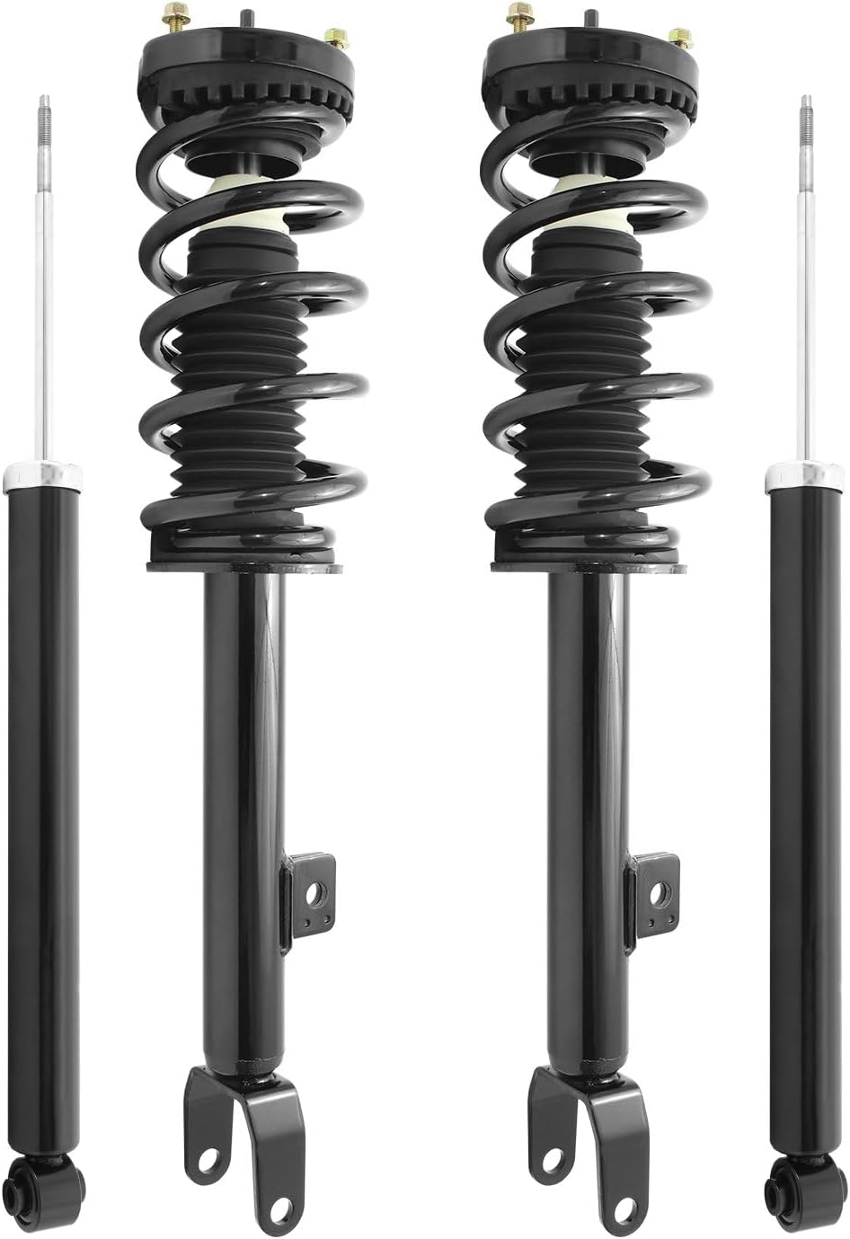 COMPLETESTRUTS - Front Complete Strut Assemblies with Coil Springs and Rear Shock Absorbers Replacement for 2011-2017 Dodge Charger R/T - Set of 4