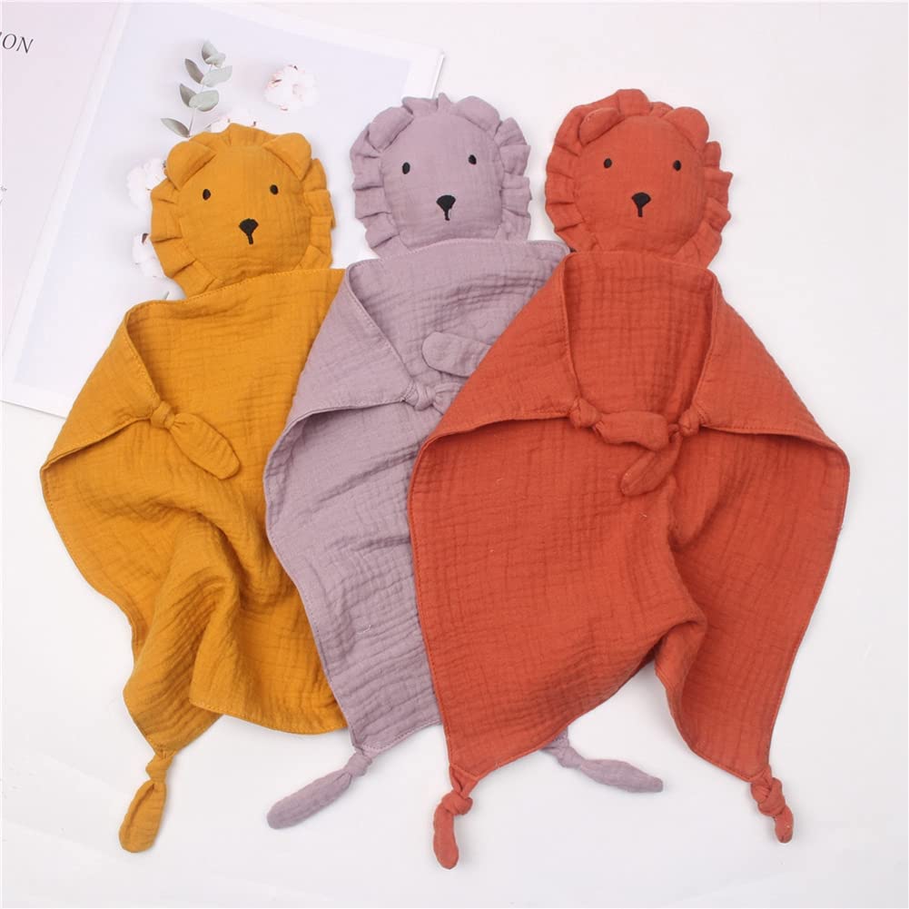 Peluche doudou panda lion éléphant mousseline jouet bébé cadeau naissance