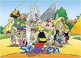 glänzende Unterlage Kunststoff - ASTERIX - personalisiert mit Name - ca. 40 cm x 29 cm - Tischunterlage Mal & Knet & Ess & Schreibunterlage Platzset ... abwaschbar, abwischbar