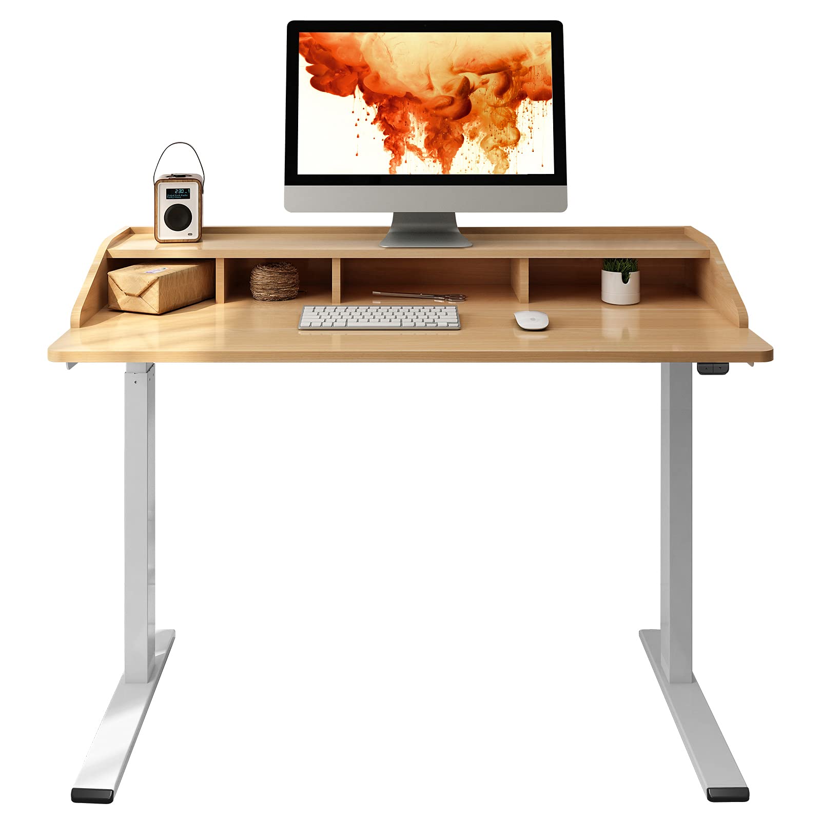 Buy FLEXISPOT UD5 Comhar Electric Standing Desk with Hutch 2Tier 4