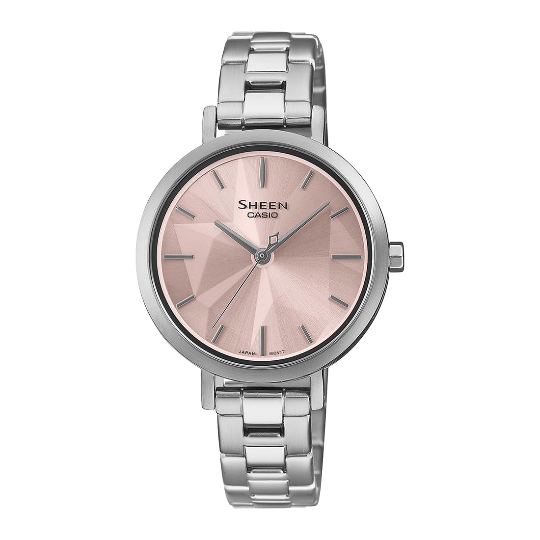 Casio Stainless Steel Analog Pink Dial Women Watch-She-4558D-4Audf, Silver Band (B0C8V15L97) Amazon Price History, Amazon Price Tracker