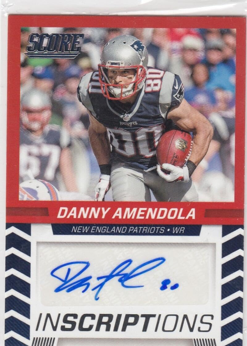 Football Trading Card NFL 2016 Score Inscriptions #9 Danny Amendola NM Near Mint Auto Patriots