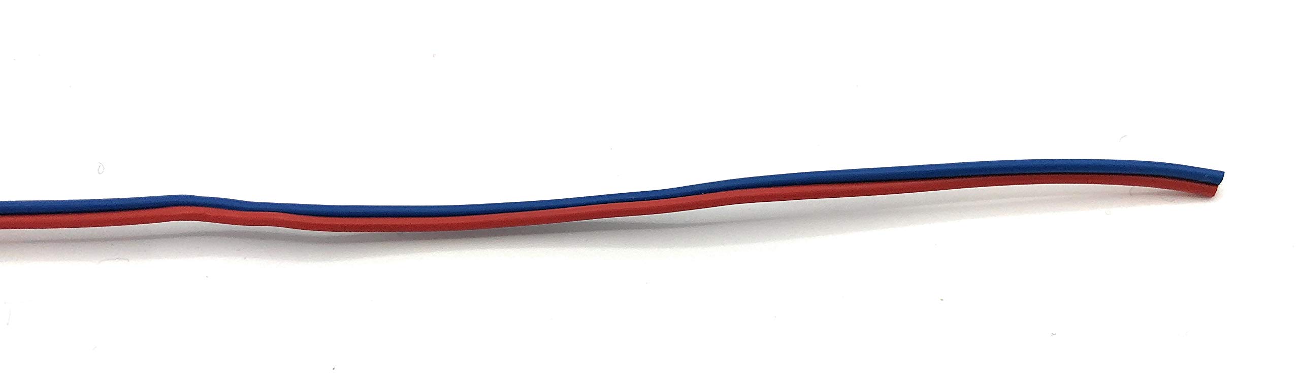 Câble L2218/25 - Fil de cuivre - 2 x 0,14 mm² (1 x 18 x 0,10 mm) - Câble jumelé - Anneau de 25 m (rouge-bleu)