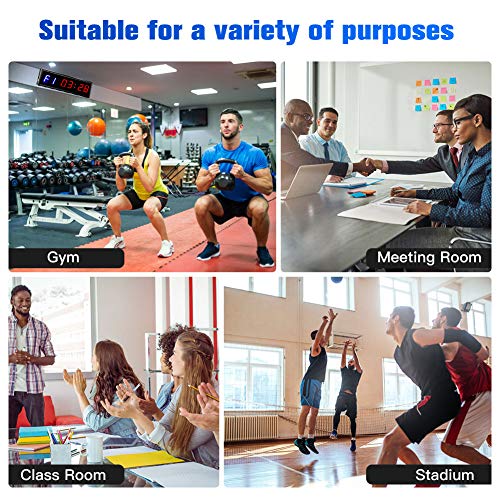 Seesii LED Interval Timer Gym Timer with Remote, 2.3