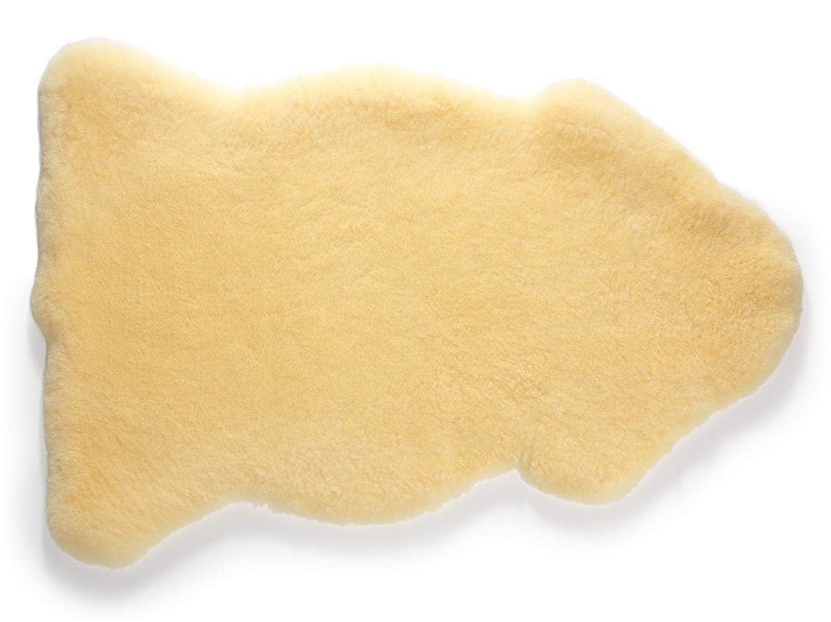 Lammfell 110 cm. Merino Schaffell chromfrei medizinisch gegerbt | Premium-Qualität Made in Germany. geruchsfrei & waschbar. Sehr gut als Baby Lammfell, Sitzfell, Bettauflage.