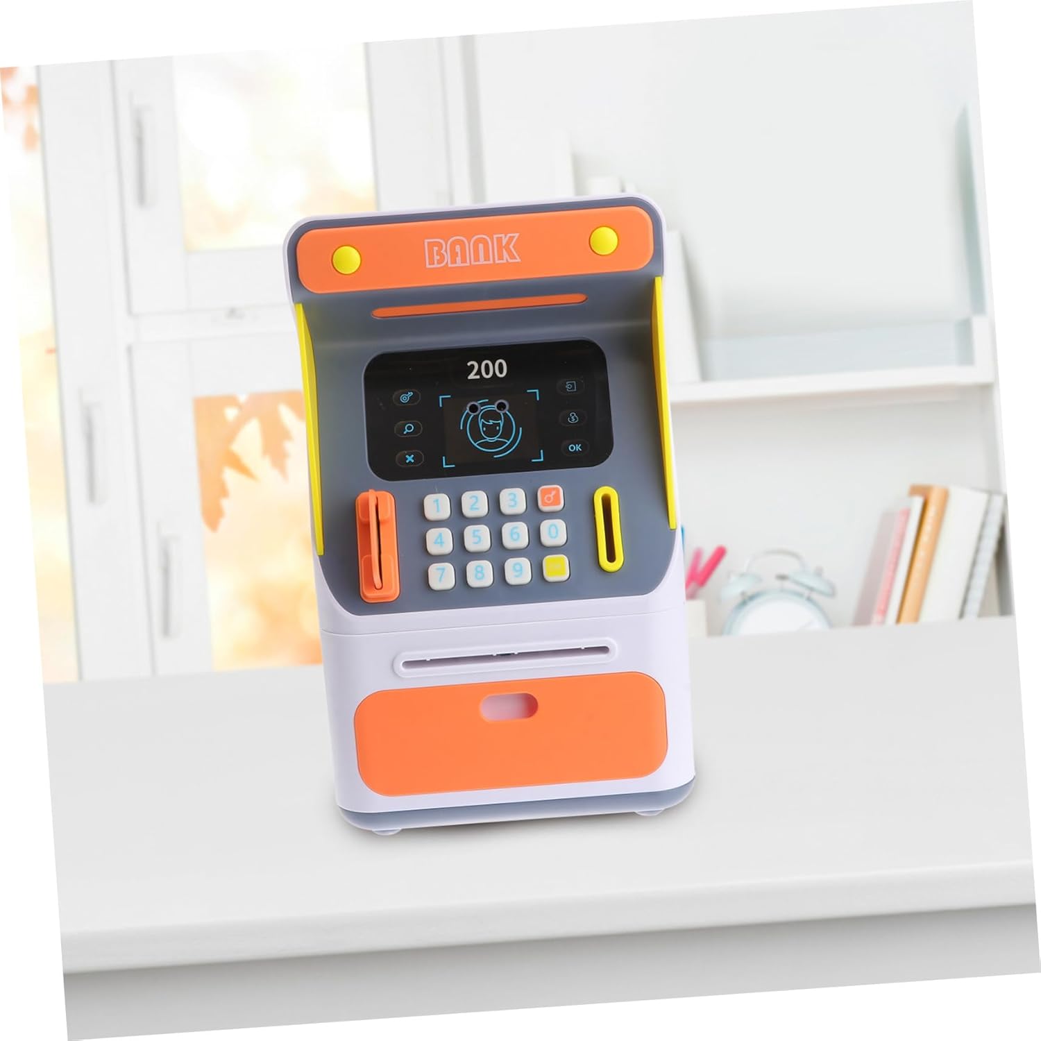 Toyvian Innovative Coin Bank Toy Electronic Piggy Bank Safe Box Money Box for Boys and Girls