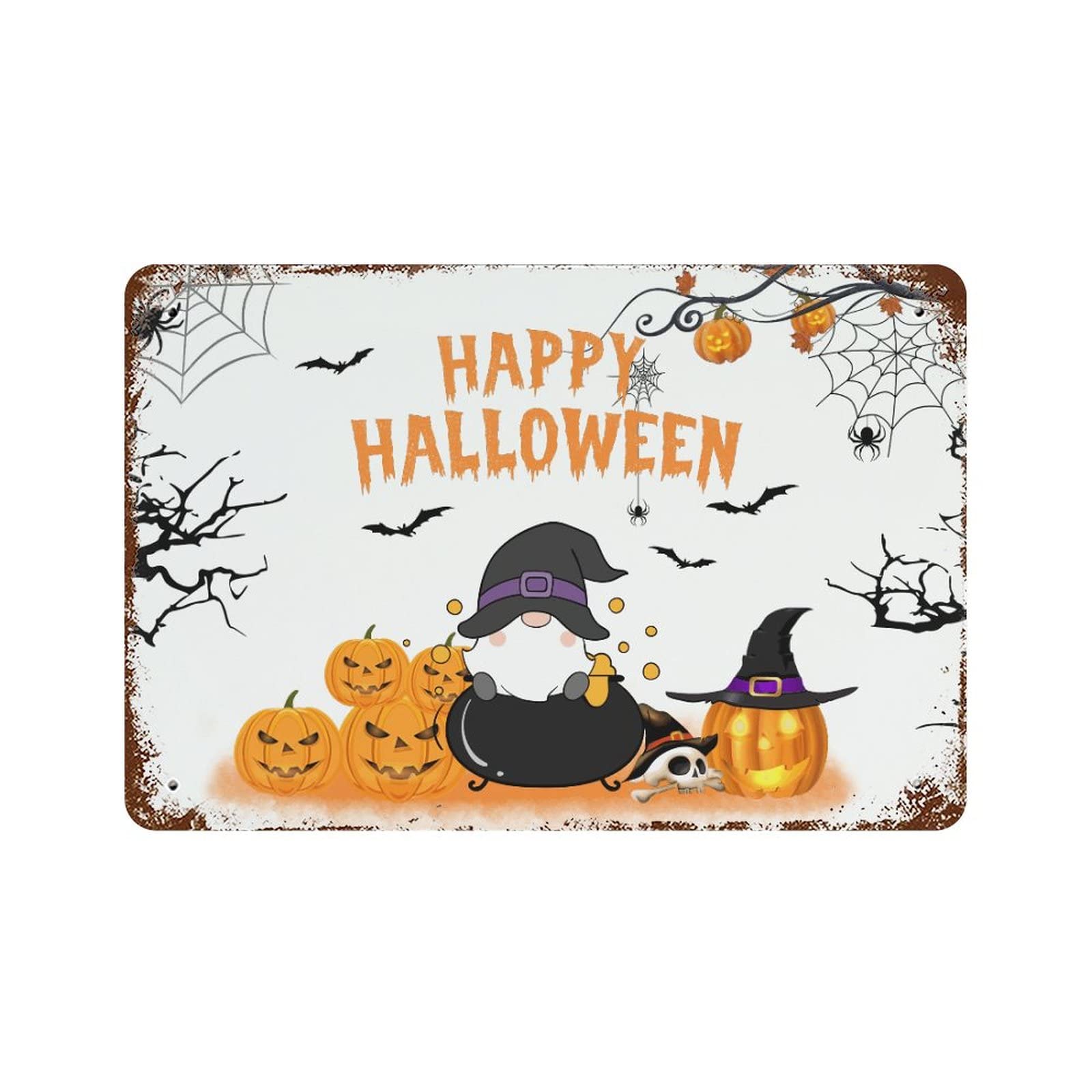 Cadeau pour Halloween original panneau décoratif réversible pour la famille