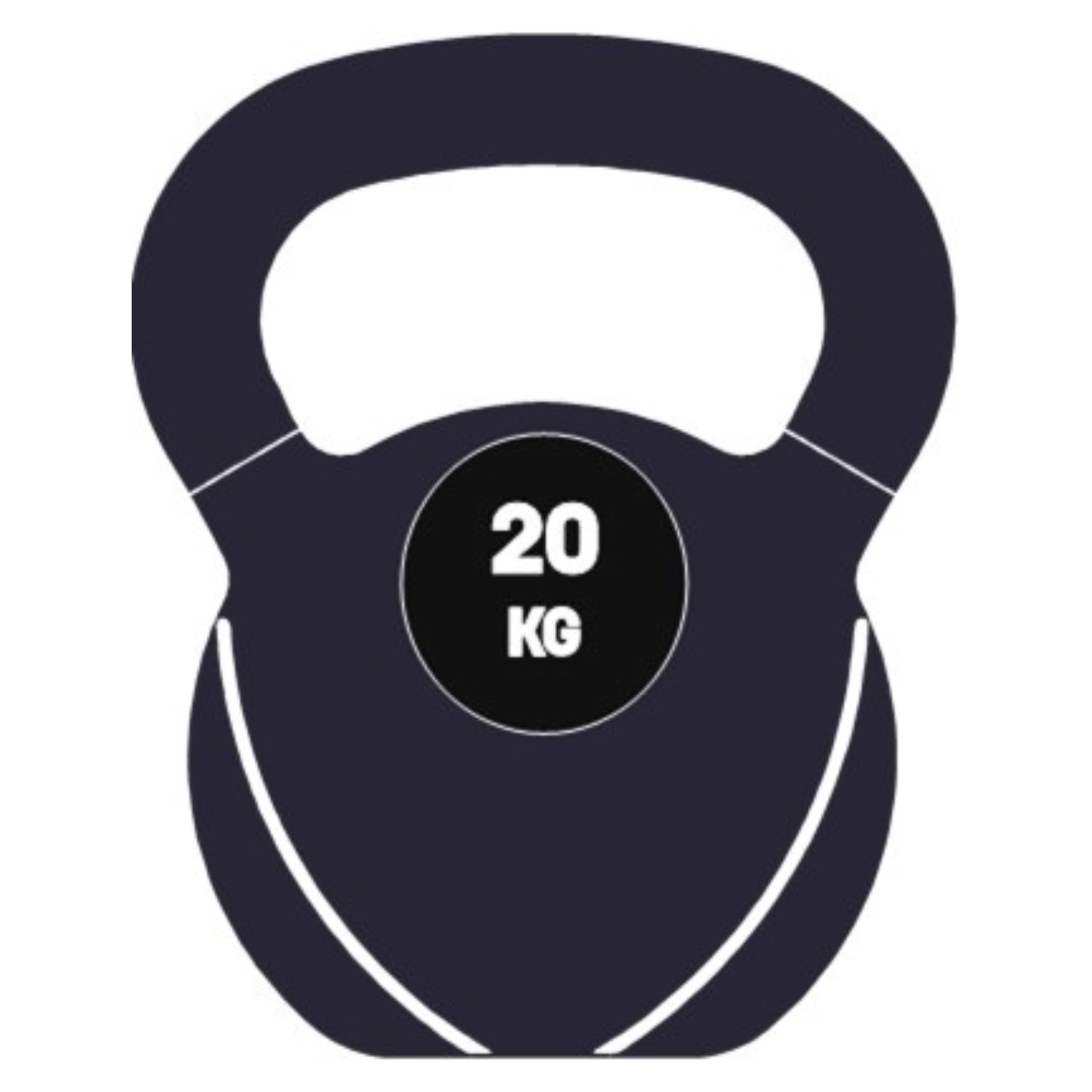 Yes4All Kettlebell In Cemento, Kettlebell Per Allenamento Sella forza Da 4 a 20 kg Per Allenamento Completo Del Corpo, Flessioni, Allenamento Della Forza, 20 kg
