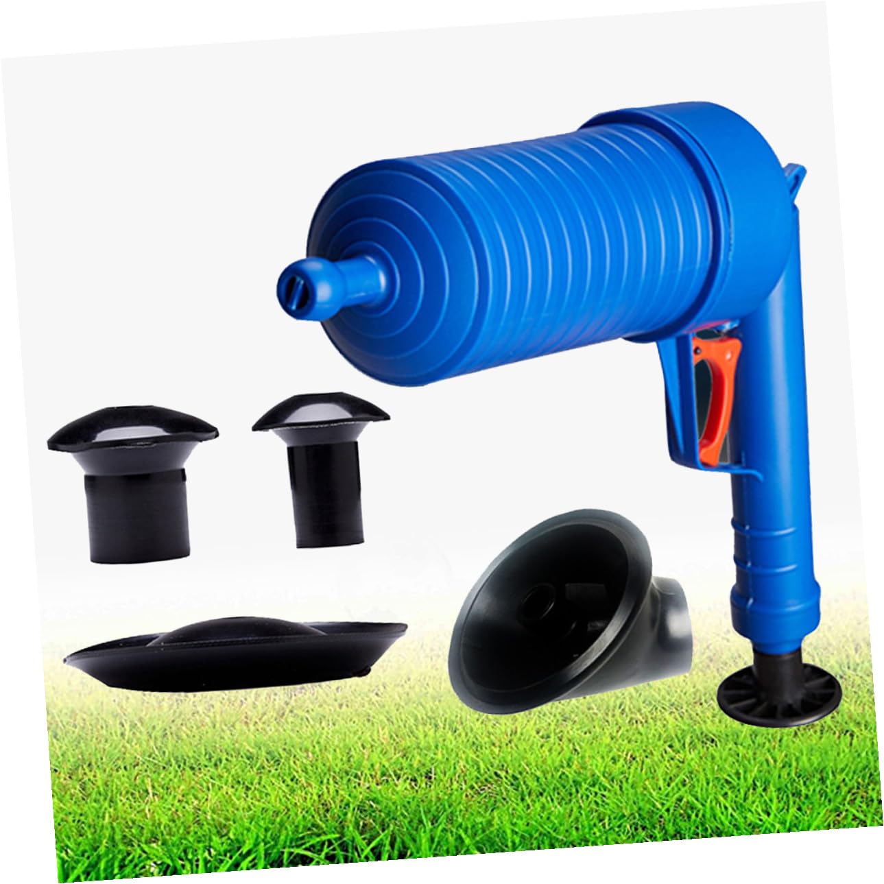 Déboucheur à Air Comprimé Pour Cuisine Et Salle De Bain Kit De Débouchage Avec Ventouse Pour Toilettes Et Éviers Outil De Nettoyage Égouts Bleu