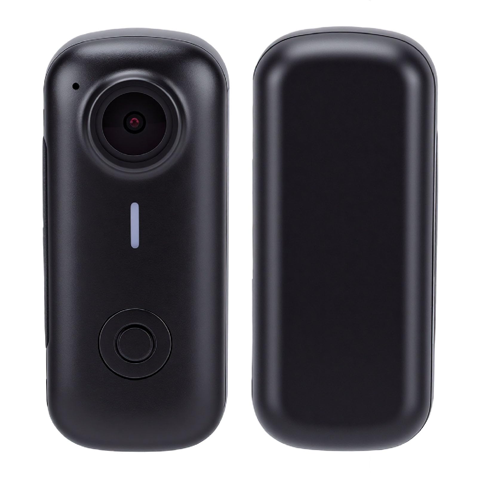 PUSOKEI Mini Body Camera, Collana Magnetica POV, per Registrazione Video | Telecamera D'azione Indossabile 1080P, Grandi Come un Pollice, Obiettivo Grandangolare, Anti Vibrazione a 6 Assi, WiFi.