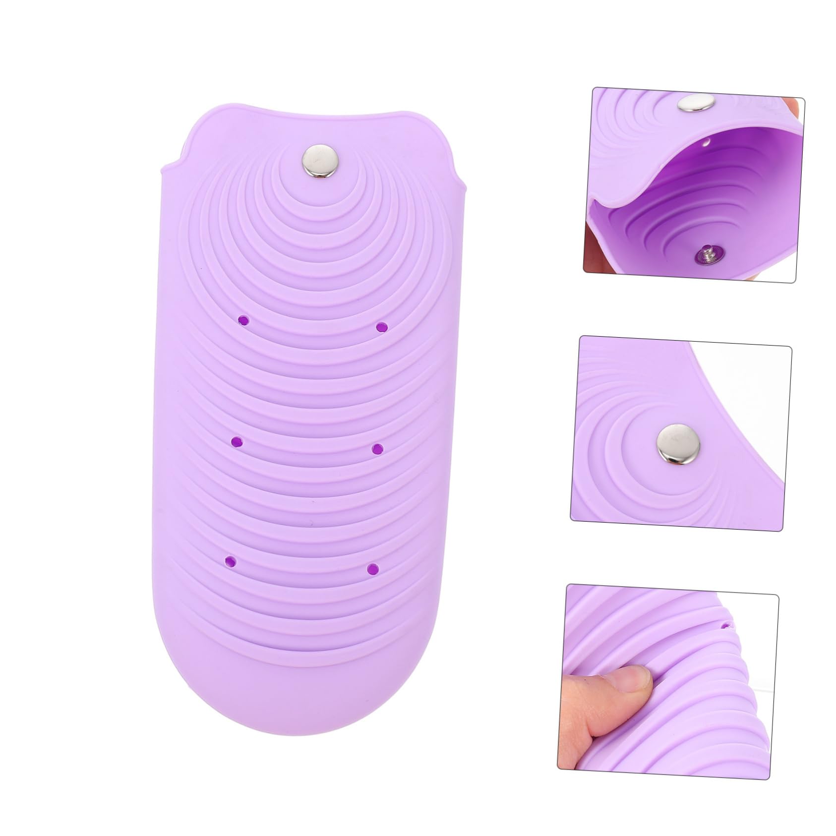 Bolsa De Silicona Pequeña Para Planchas y Rizadores Funda Aislante Térmica Antideslizante Para Viaje Protección De Herramientas De Peluquería Portátil Diseño Práctico y Seguro