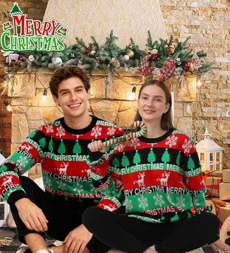 Unisex Ugly Christmas Sweaters Adult Long Sleeve Crewneck Sweaters Funny Top Pullover Xmas Party Family Gatherings 3 Unisex Ugly Christmas Sweaters Adult Long Sleeve Crewneck Sweaters Funny Top Pullover Xmas Party Family Gatherings