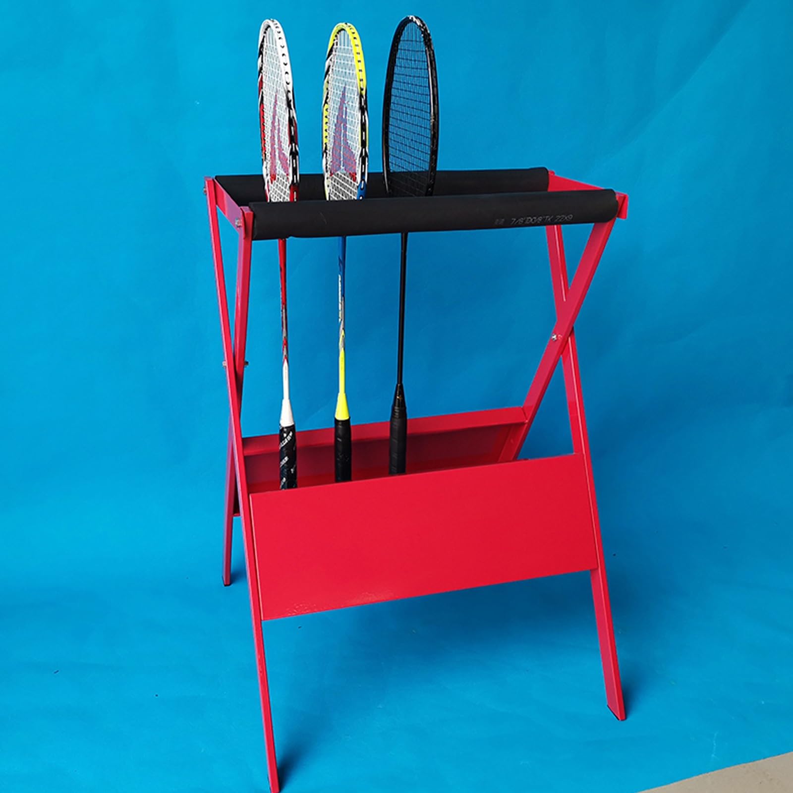 Rastrelliera Racchetta Tennis Espositore Universale,Rastrelliera Portaoggetti per Racchetta da Badminton Salvaspazio,commerciale organizer per attrezzature sportive,protezione in spugna,Risparmia spaz
