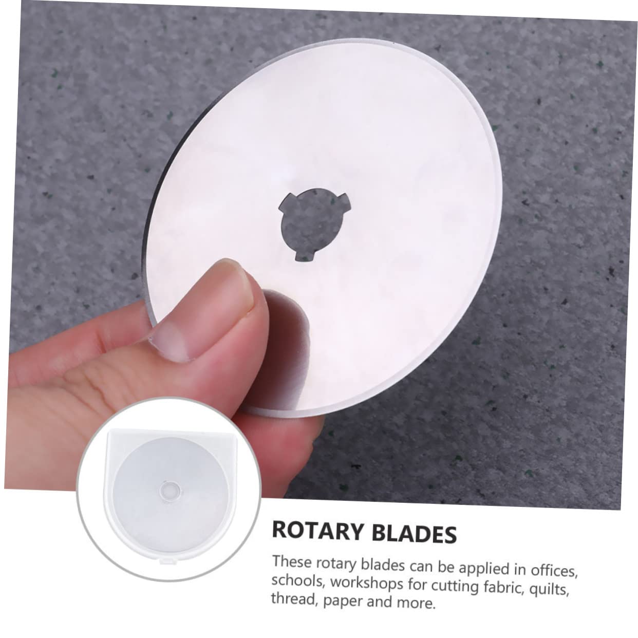 Cuchillas de Repuesto Circulares de 60mm para Cortador Rotatorio, 10 Piezas