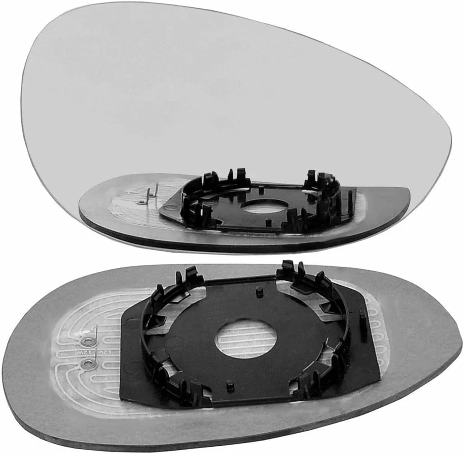 Amazon サイドミラーレンズ 車 フィアット 500 500c 20072023 ウィングミラーガラス ペア 左&右ドアサイド 加熱