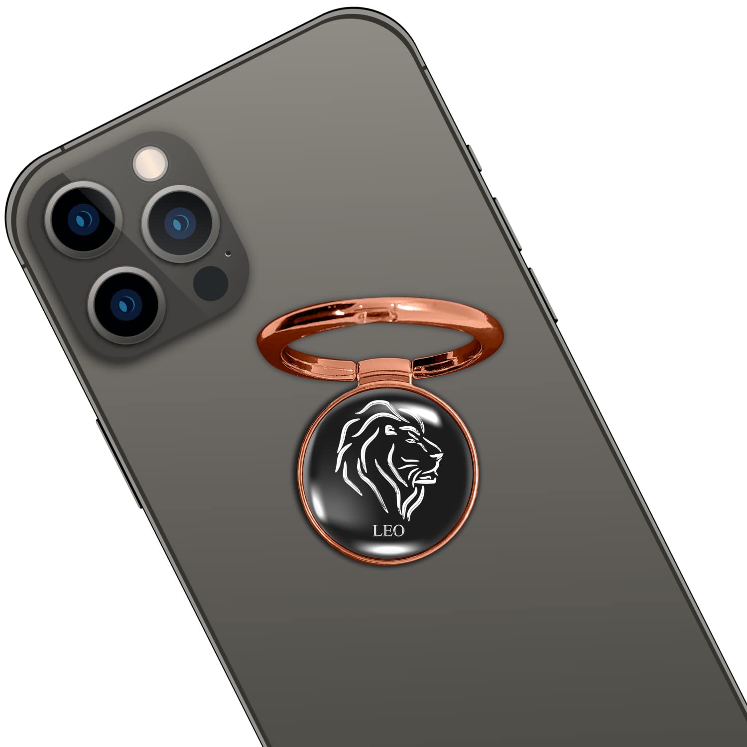 swap-n-snap Rose Gold 360 Holo-Ring Mobile Phone Grip Holder with Hologram Zodiac Logo - Leo Design (B09LHFZ1WB) Amazon Price History, Amazon Price Tracker