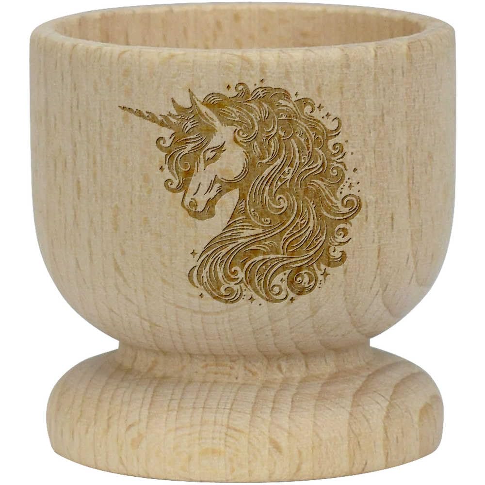 'Decorative Unicorn' Wooden Egg Cup (EC00027398)