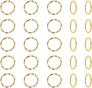 PH PandaHall 500pcs Alloy Linking Rings Antique Golden Circle Frames Tibetan Sty - Compare price