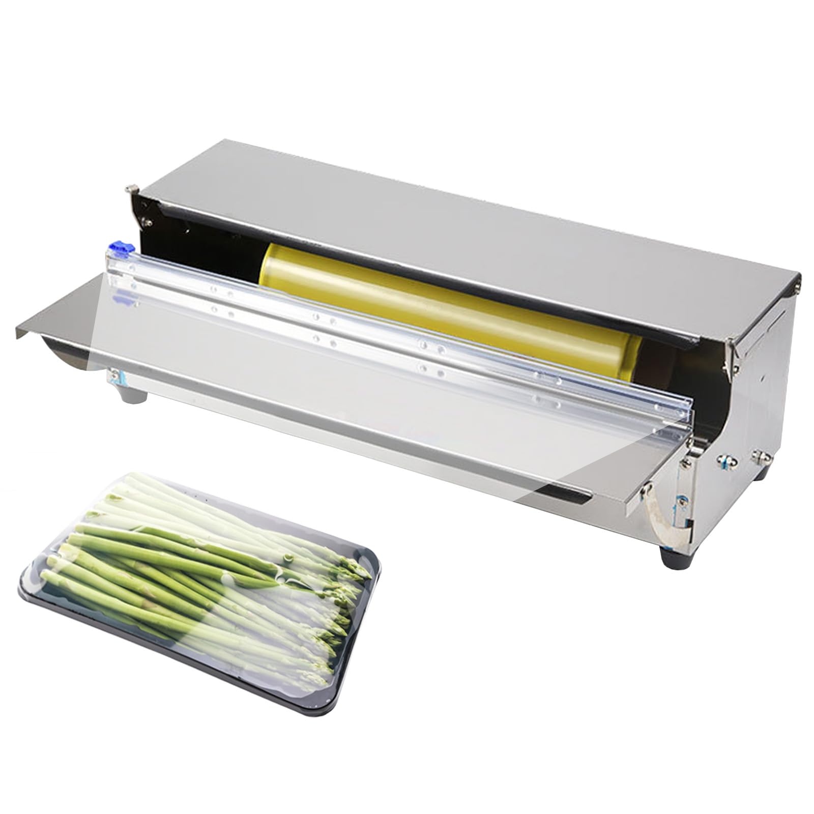Máquina Envolvedora De Film De 450 Mm, Envasadora de Frescos Comercial | Film de Alimentos Frescos Comercial, para Verduras Frutas Carne Supermercados