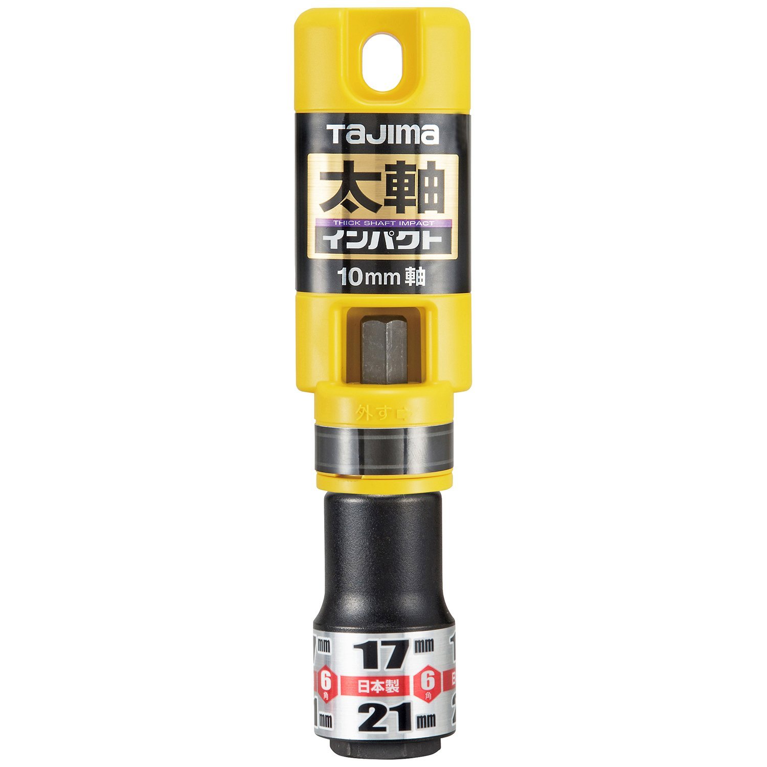 Tajima thick shaft socket 17 × 21 6 square FS1721-6K, Square Drive