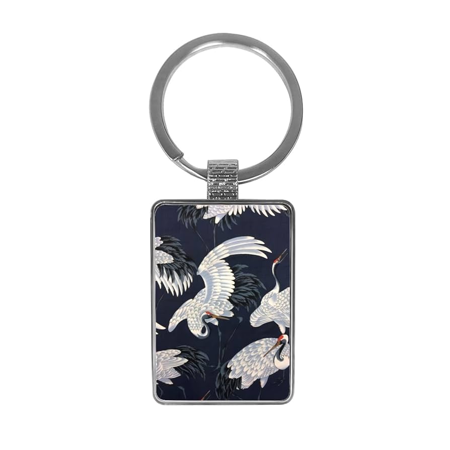 Amazon.co.jp: キーホルダー タンチョウ 鶴 和柄 和風