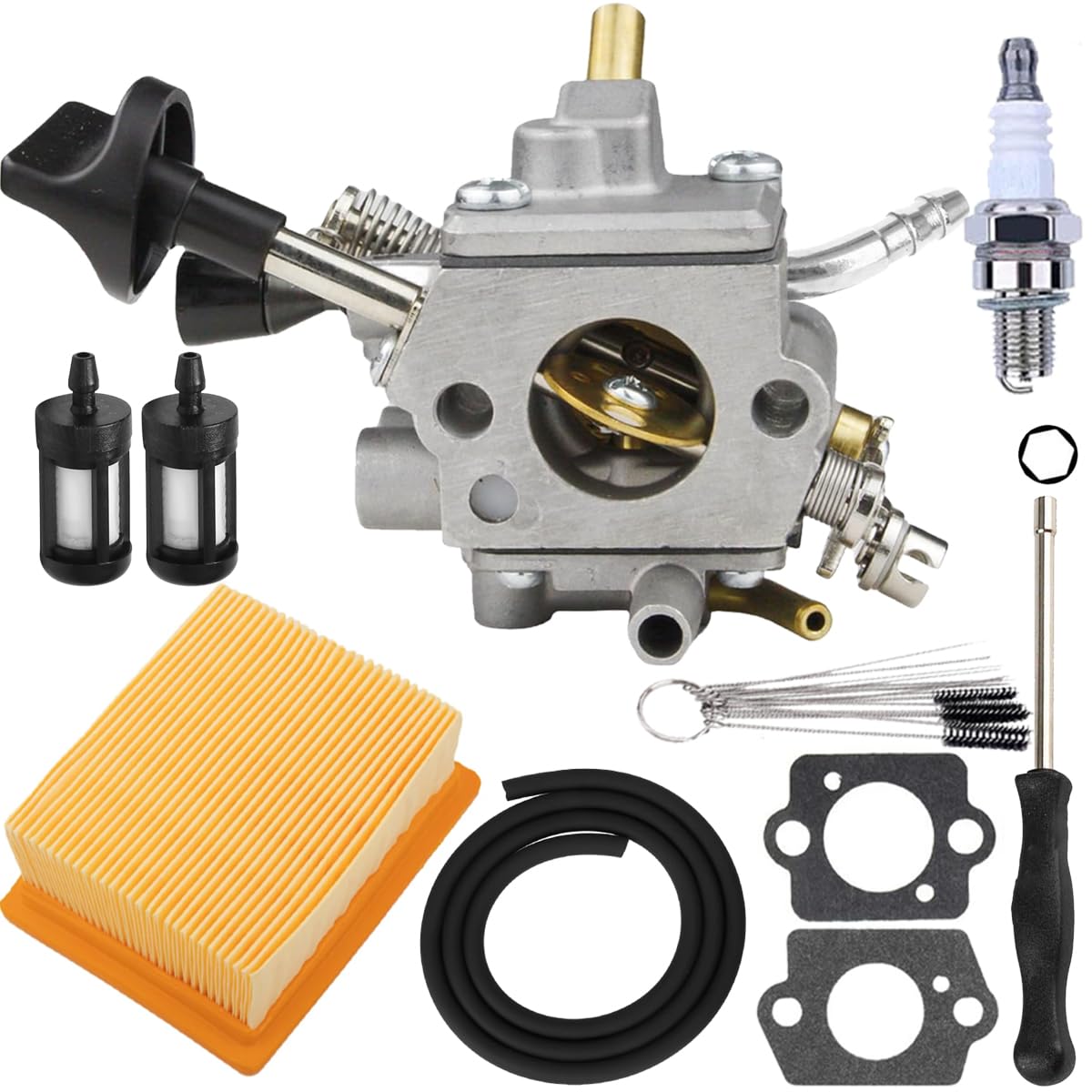 ZAMDOE 4283 120 0601 Carburatore per Stihl BR800 BR800X BR800CE soffiatore a Zaino Soffiatore per Foglie Sostituisce 4283-120-0601, con 4180-141-0300 Filtro Aria Guarnizione Candela Kit