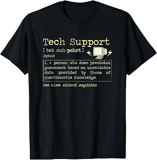 Tech Support Definition - Technical Wizard And Magician T-Shirt
