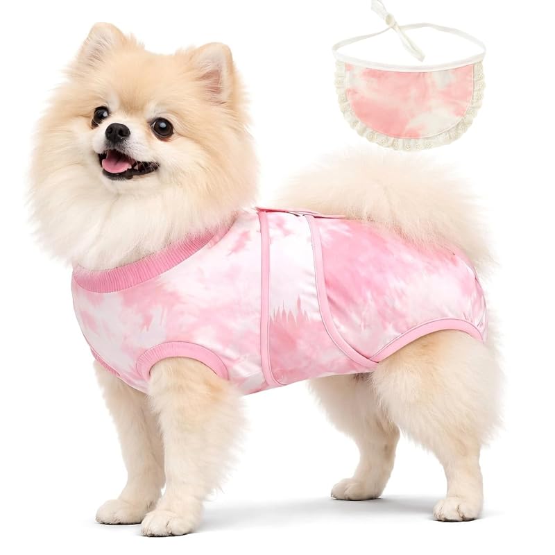 Roupa de Recuperação Pós-Procedimento para Cães YibooAura Ajustável Sylph Blush Z-XS+